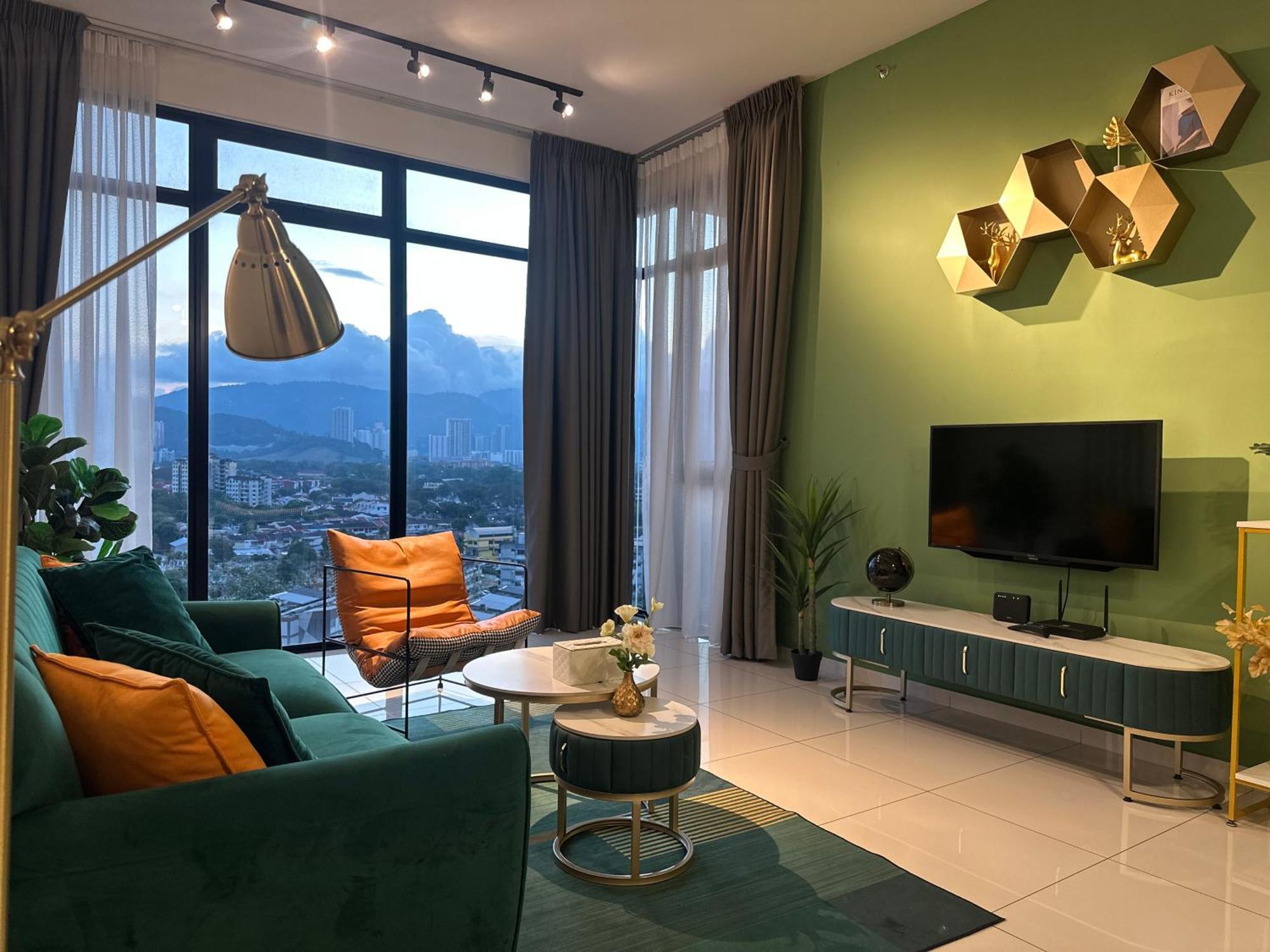 New 2Br Georgetown Warm And Lovely Homestay 10Pax-无敌美景两房民宿 Beacon Executive Suite Bagian luar foto